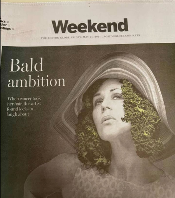 Boston Globe article about Can you make hair for me? May 2021